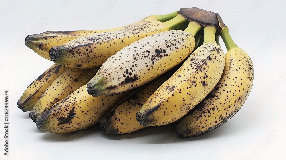 Fresh Ripe Bananas Isolated on White Background for Stock Imagery Fresh Ripe Bananas Isolated on White Background for Stock Imagery