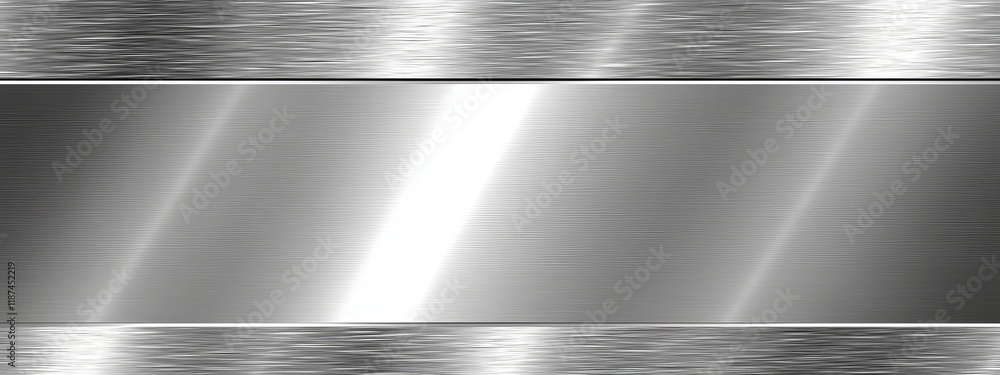 Obraz premium Stainless Steel Texture: Modern Technology Design, Metallic Poster, Industrial Aesthetics, and Silver Metal Background