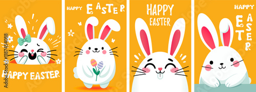 Easter. Easter rabbit. Easter Bunny. Vector illustration easter egg greeting. Happy easter banner design. Easter banner. Easter cards. Easter poster. Easter greeting cards, covers, flyers design