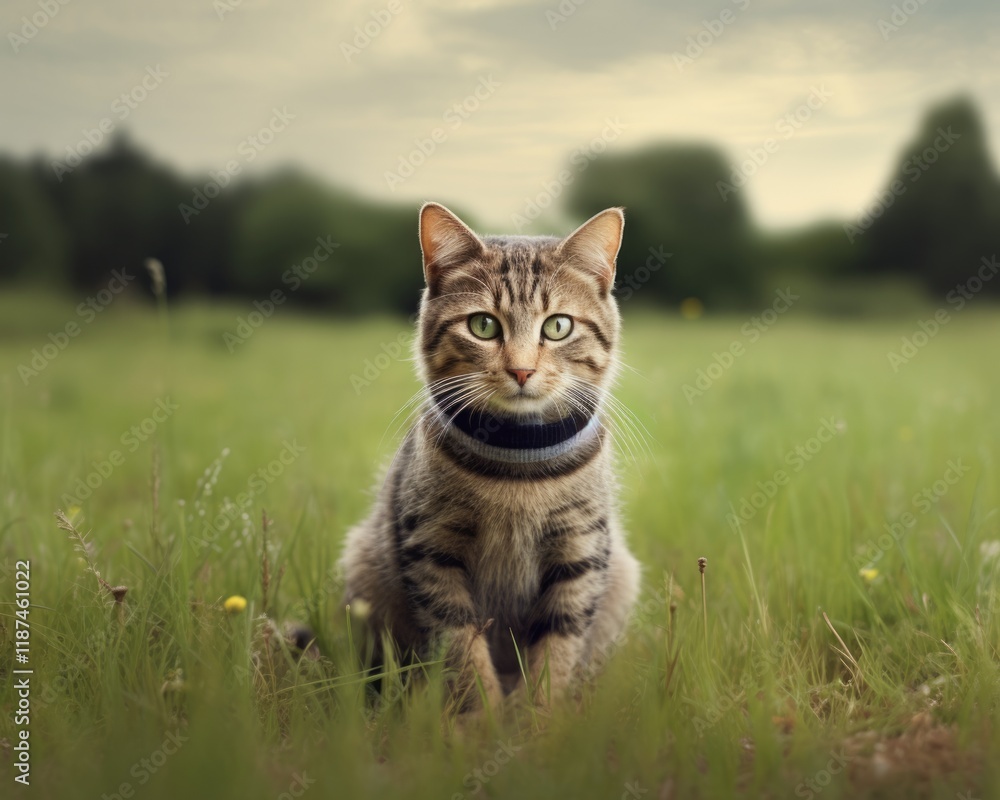 Adopt Me Cat Holding a Sign on a Meadow - Help this Homeless Feline Find a Loving Domestic Family Today Adopt Me Cat Holding a Sign on a Meadow - Help this Homeless Feline Find a Loving Domestic Family Today