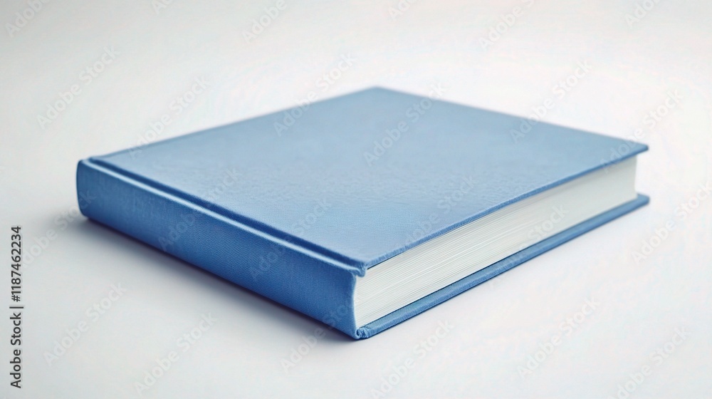 Isolated Blue Book on White Background for Educational Use Isolated Blue Book on White Background for Educational Use