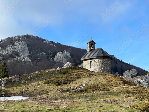 Mountain Chapel of St. Anthony or Chapel of St. Anthony of Padua - Northern Velebit National Park, Croatia (Planinska kapelica svetog Ante ili kapelica sv. Antuna Padovanskog - NP Sjeverni Velebit) photo