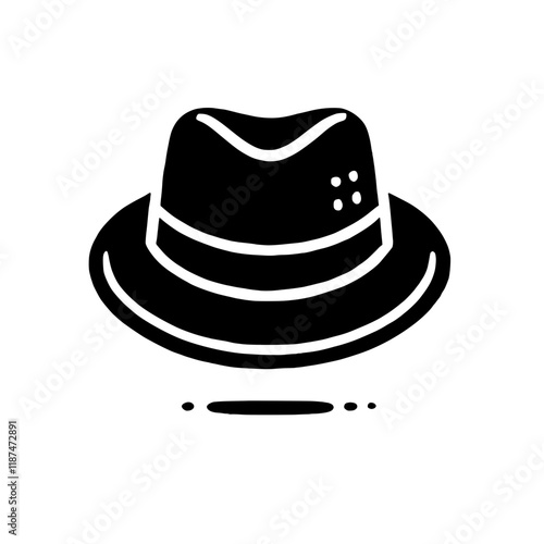 Classic Fedora Hat Icon 