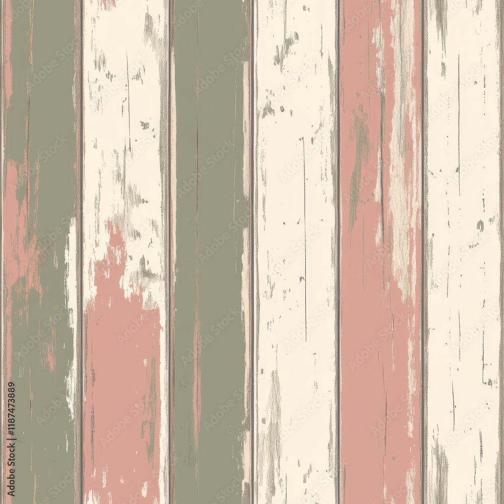 Obraz premium Watercolor abstract seamless pattern featuring geometric lines in pastel hues. Freehand striped aesthetic background. Linear collage ideal for baby fabric, textile, wrapping paper, cover, and