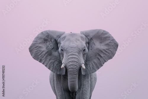 Discover the beauty of nature with this stunning elephant sculpture, crafted to inspire wildlife lovers everywhere. photo