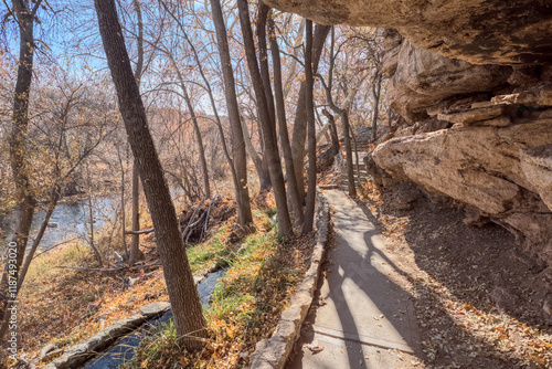 Pathway to Wet Beaver Creek at Montezuma Well AZ photo