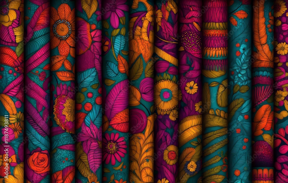 Waves and curls seamless pattern. Pattern swatches are included for Illustrator users, along with the file for your convenience Waves and curls seamless pattern. Pattern swatches are included for Illustrator users, along with the file for your convenience