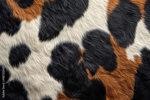 Cow Skin Texture. Close-Up of Cow Skin. Cowhide Texture. Pattern of Cow Skin. Detailed Cow Skin Texture. Cowhide. Natural Cow Skin Surface.	