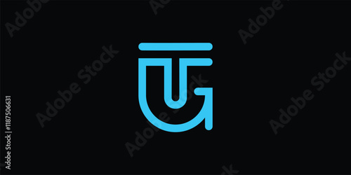 TG creative logo with a modern concept