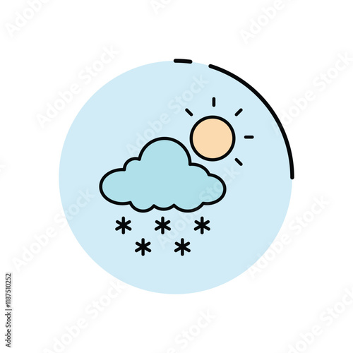 Light Snow vector icon