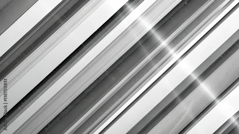 Striking abstract design featuring metallic stripes in varying shades and light reflections Striking abstract design featuring metallic stripes in varying shades and light reflections
