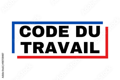 Symbole code du travail en France photo