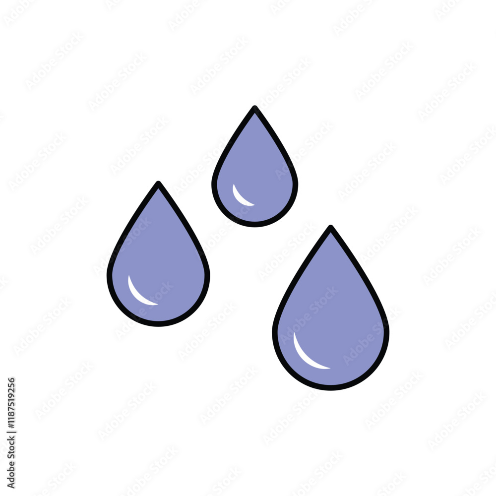 Water drops vector icon Water drops vector icon