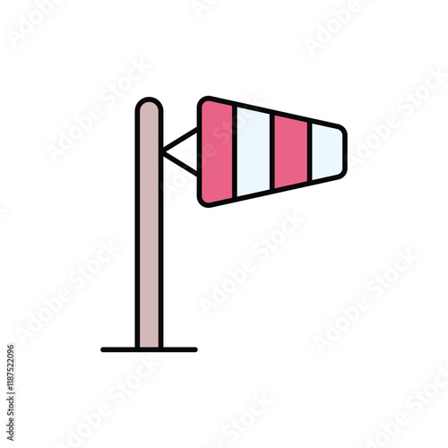 Windsock  vector icon