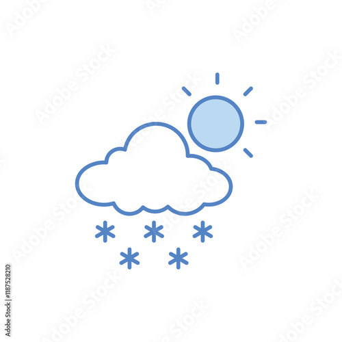 Light Snow vector icon
