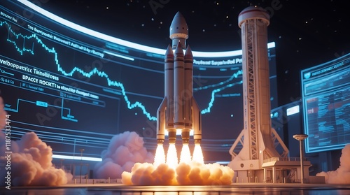 SpaceX Rocket Launch: A Futuristic Vision of Financial Markets
