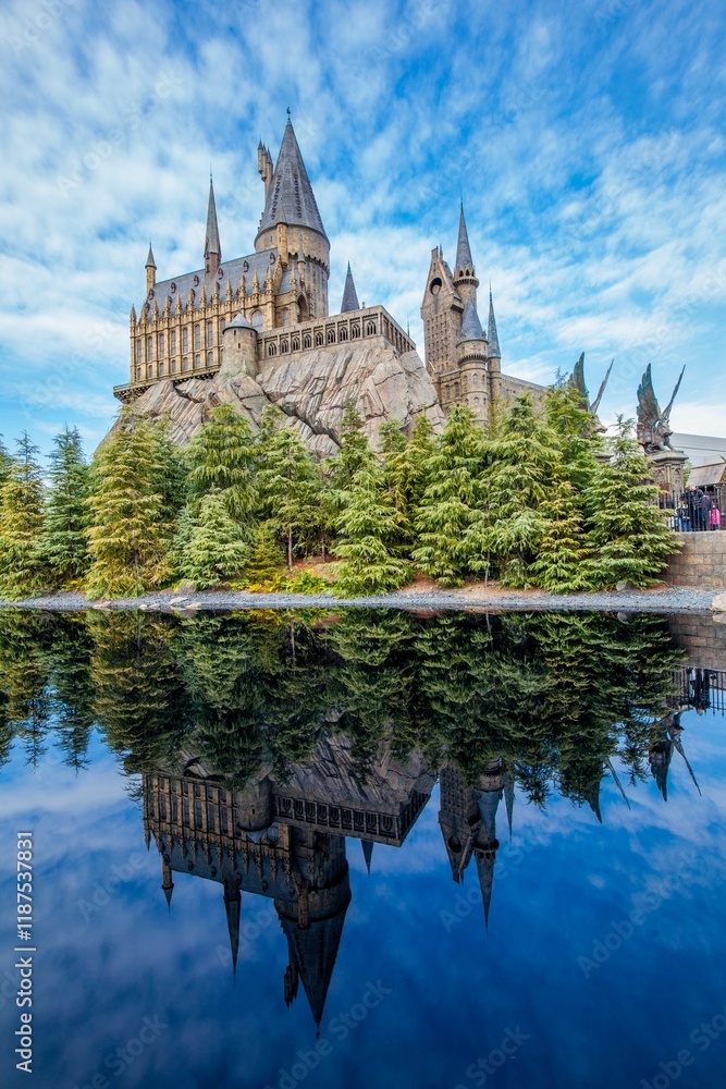 Fototapeta premium Harry Potter Castle at Universal Studios in Osaka