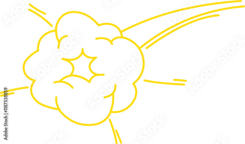 Explosion Cloud Lined Doodle photo