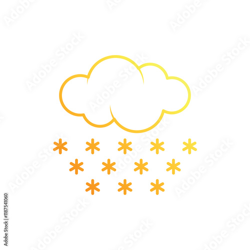 Snow Flurries vector icon