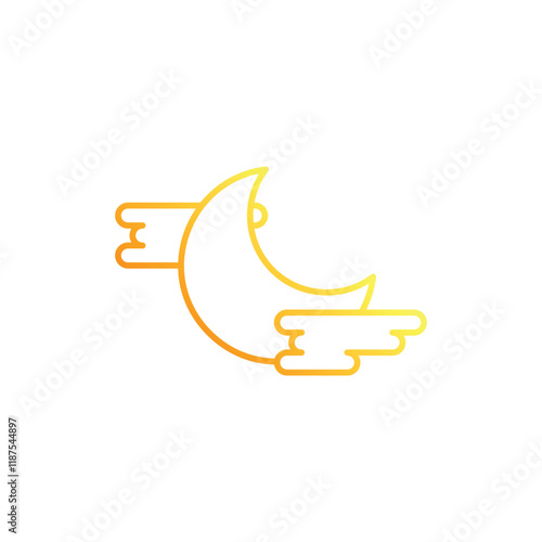 Night Fog vector icon