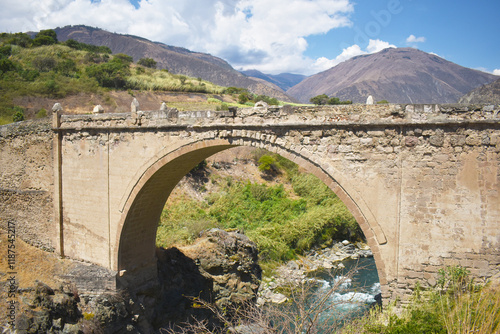 Bridge over the river photo