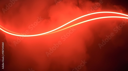 Neon glowing lines abstract background.  glowing neon moving high-speed wave lines and bokeh lights. Data transfer concept. Fantastic wallpaper.