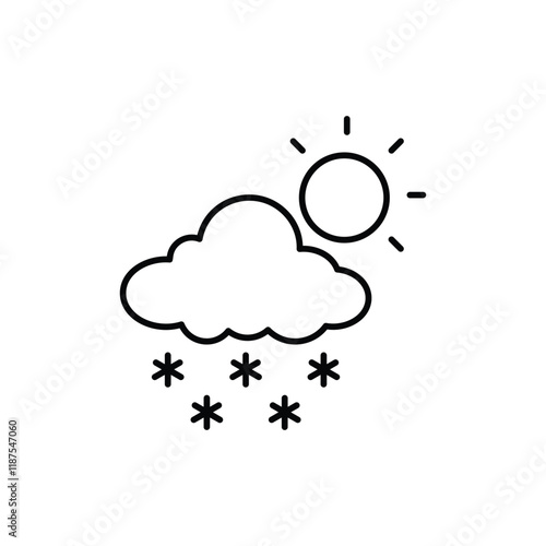 Light Snow vector icon
