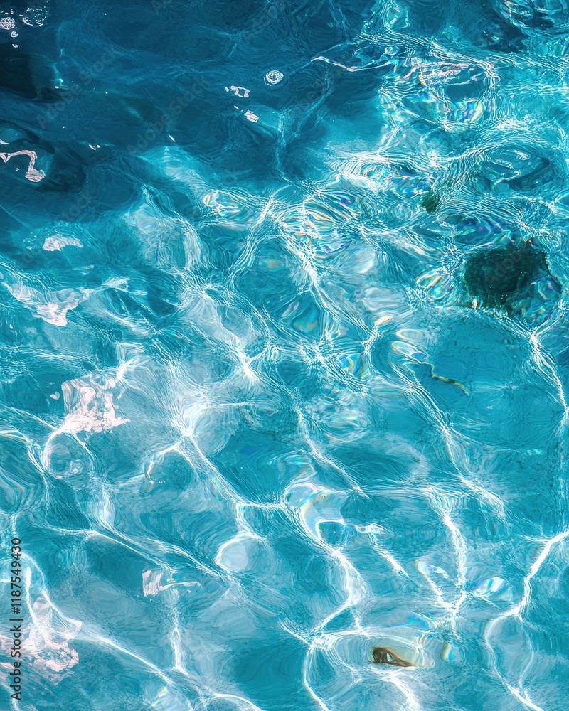 Obraz premium Aqua Abstract Water Surface Texture Design