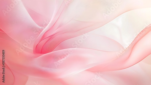 Delicate Pink Fabric Waves Abstract Background