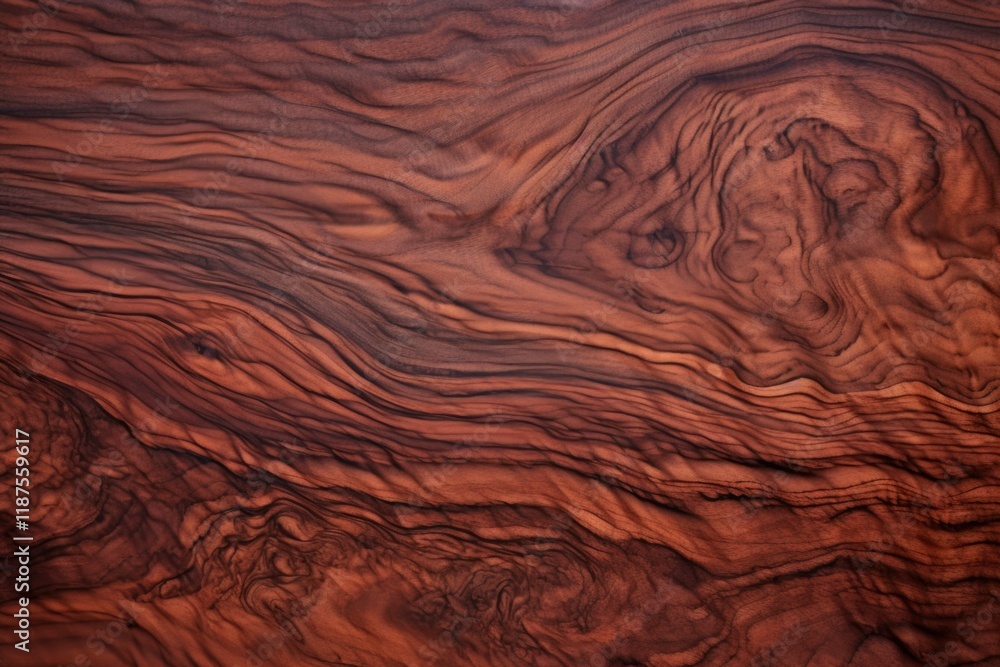 Fototapeta premium dark reddish brown wood grain texture with layered waves
