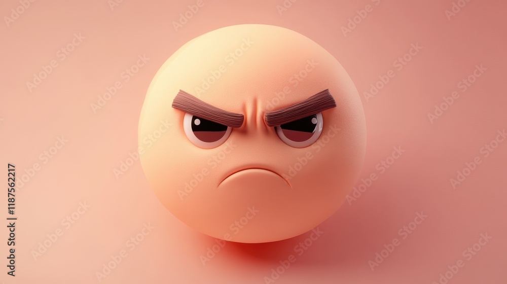 A close-up of a frowning emoji face with smooth contours and a subtle pink tone, emphasizing its downturned mouth and soft, expressive eyes, symbolizing gentle melancholy. A close-up of a frowning emoji face with smooth contours and a subtle pink tone, emphasizing its downturned mouth and soft, expressive eyes, symbolizing gentle melancholy.