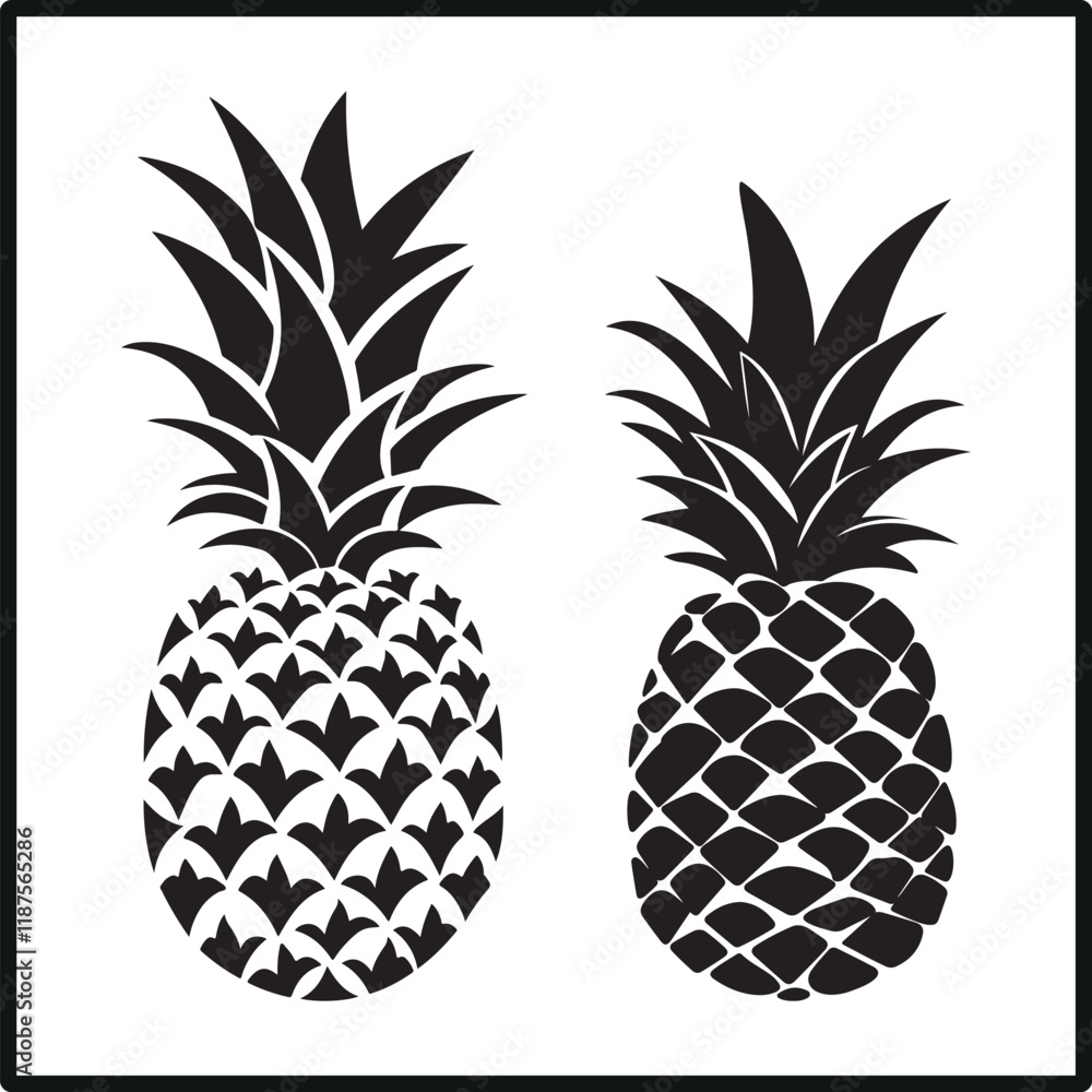 Pineapple silhouette Pineapple silhouette