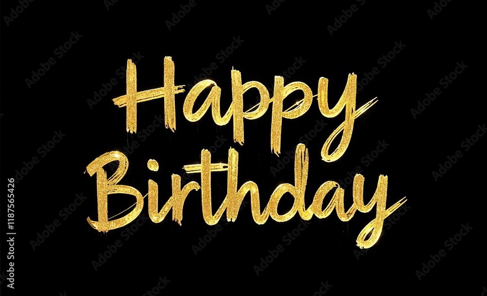 Happy Birthday; Font design of Happy Birthday; Font design of