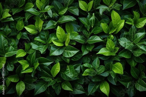 Wallpaper Mural Lush green leaves create a vibrant texture in a natural setting ideal for relaxation and tranquility Torontodigital.ca