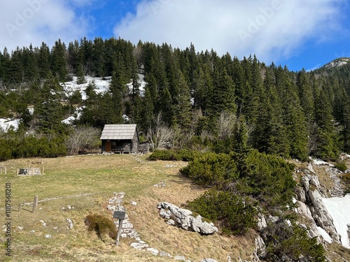 Traditional village architecture and wooden mountain huts - Northern Velebit National Park, Croatia (Tradicionalna seoska arhitektura i drvene planinske kolibe - Nacionalni park Sjeverni Velebit) photo