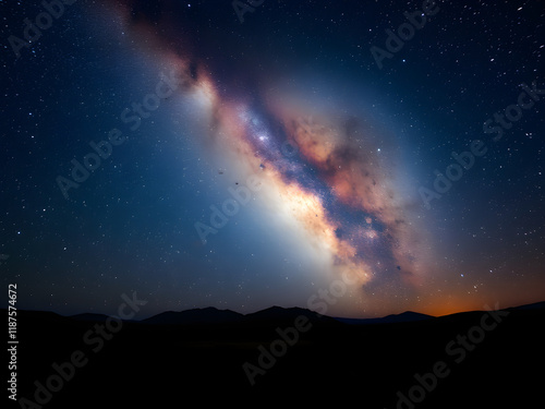 Wallpaper Mural starry night sky Torontodigital.ca