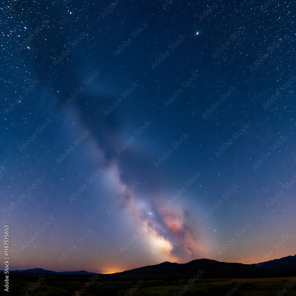 Naklejka premium starry night sky