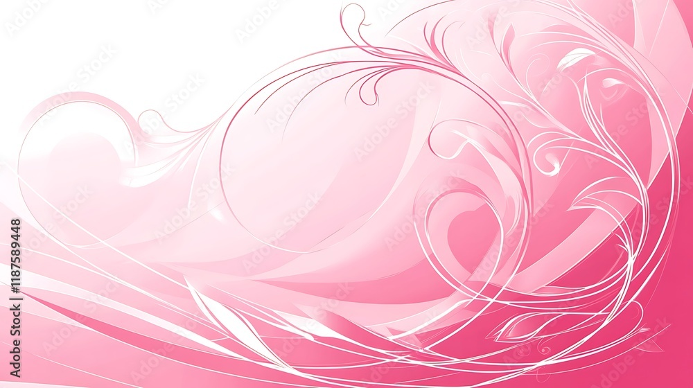 Pink Abstract Floral Design Background Image Pink Abstract Floral Design Background Image