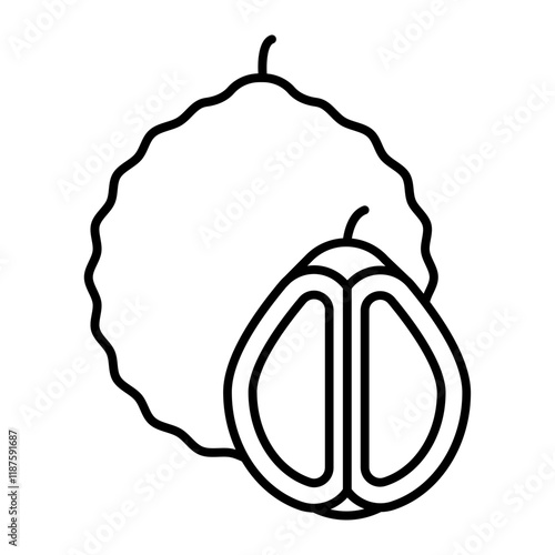 durian outline icon