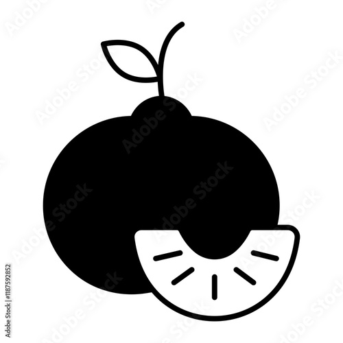 mandarin black icon