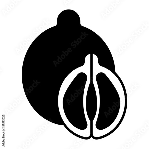 tangerine black icon
