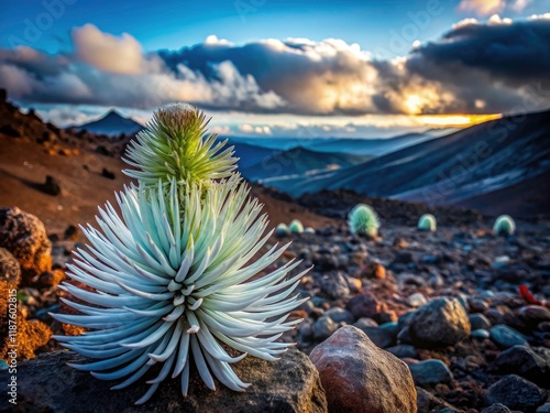 Hawaii Silversword Plant Photography: Endangered Species Urban Exploration photo