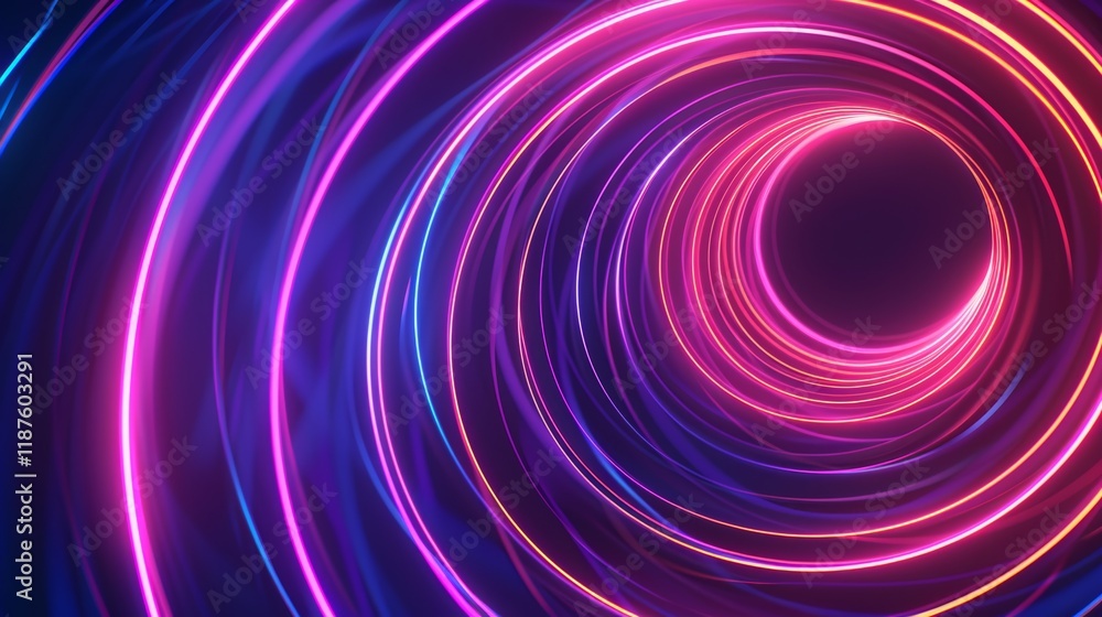 Abstract Neon Circles Wallpaper Abstract Neon Circles Wallpaper