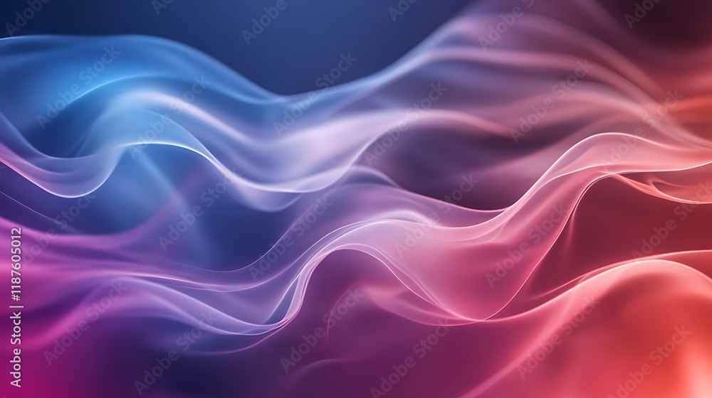 Fototapeta premium Abstract Colorful Wavy Lines Background Design