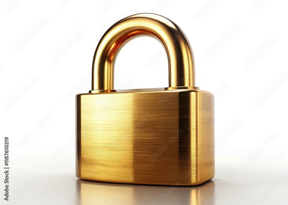 Golden Padlock, High Depth of Field, Security, Privacy Golden Padlock, High Depth of Field, Security, Privacy