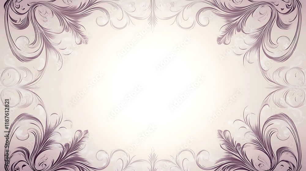 Elegant Floral Frame Design Background Image Elegant Floral Frame Design Background Image