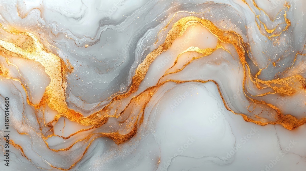 Abstract design with gray and gold swirls. Abstract design with gray and gold swirls.