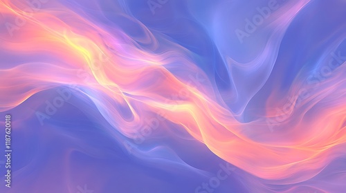 Wallpaper Mural Abstract Pastel Waves Flowing Softly Torontodigital.ca