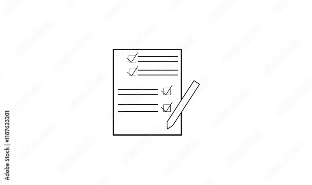 Checklist with checkboxes Checklist with checkboxes