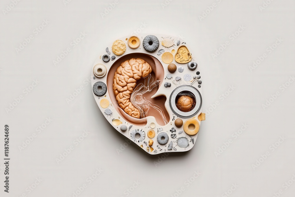 Exploring Brain Structures Anatomical Model Science Lab Educational Content Neutral Environment Top-Down View Neuroscience Concept Exploring Brain Structures Anatomical Model Science Lab Educational Content Neutral Environment Top-Down View Neuroscience Concept
